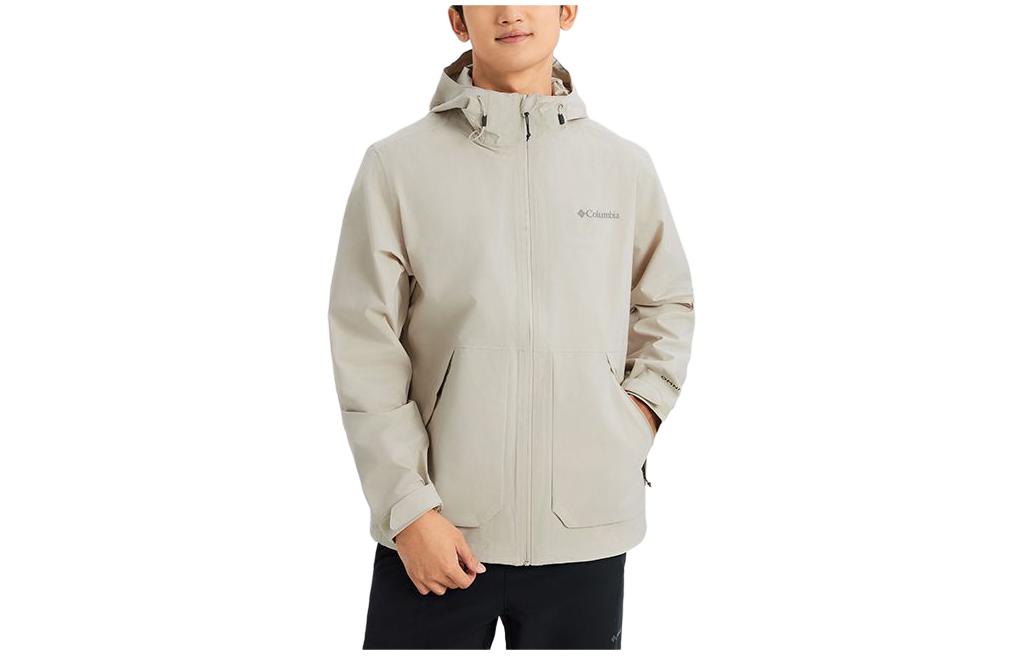 Order Columbia 灰色戶外防水連帽拉鍊登山外套 WE0505-278