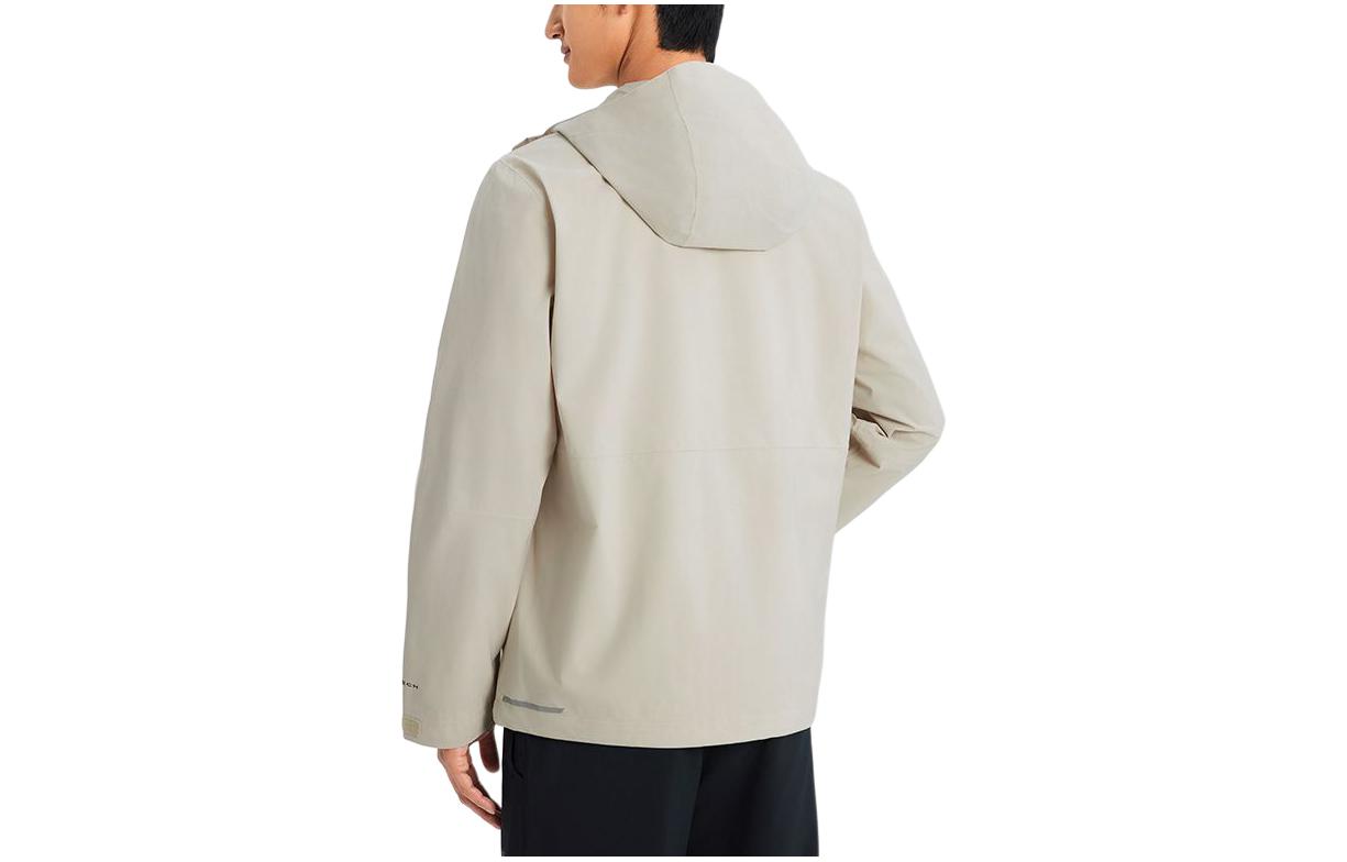 Lookbook Columbia 灰色戶外防水連帽拉鍊登山外套 WE0505-278