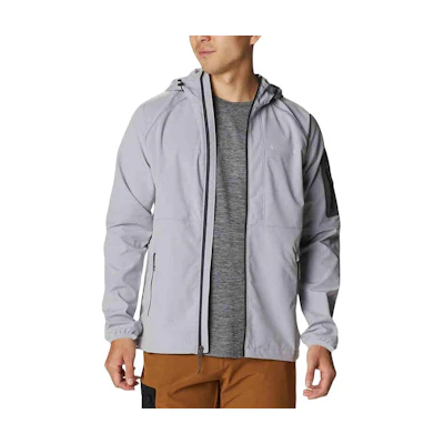 Columbia Grey Solid Outdoor Long-Sleeve Breathable Hooded Jacket XE5190-039