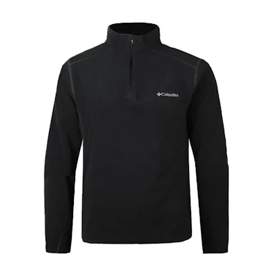 Columbia Half-Zip Fleece Pullover Black Winter Casual Outdoor Jacket AE6558-010