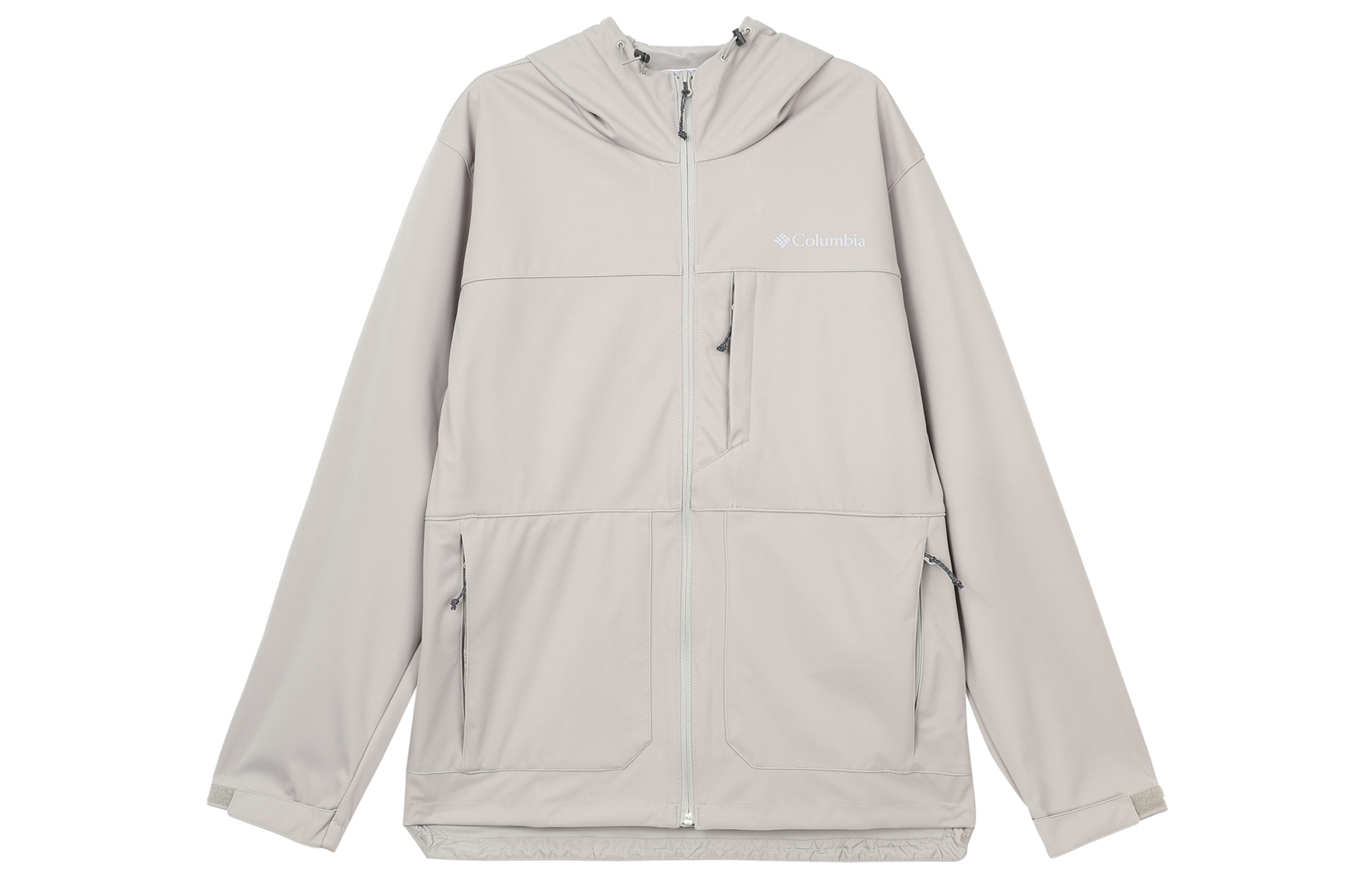 Columbia Khaki Logo Outdoor Sports Zip Hoodie Jacket WE3287-027