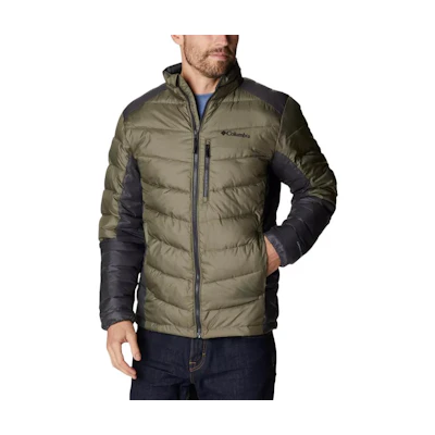 Columbia Labyrinth Loop™ Insulated Waterproof Logo Print Jacket Stone Green 1957313-398