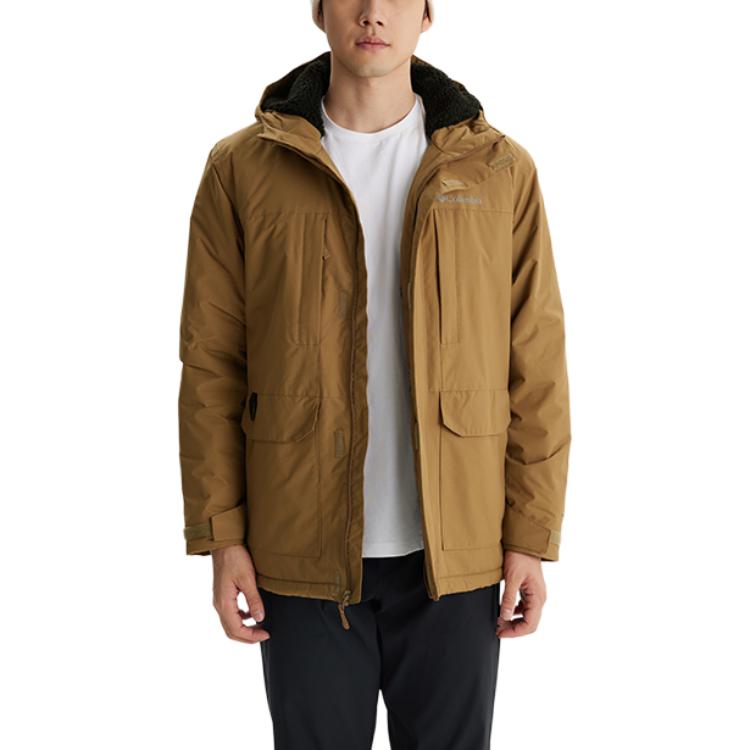 Columbia Landroamer Waterproof Hooded Jacket Brown Outdoor Coat WE3576-257