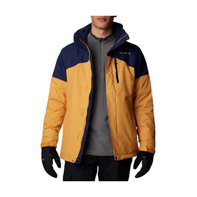 Columbia Last Tracks Ski Jacket Waterproof Hooded Outdoor Jacket Yellow 1909921-756