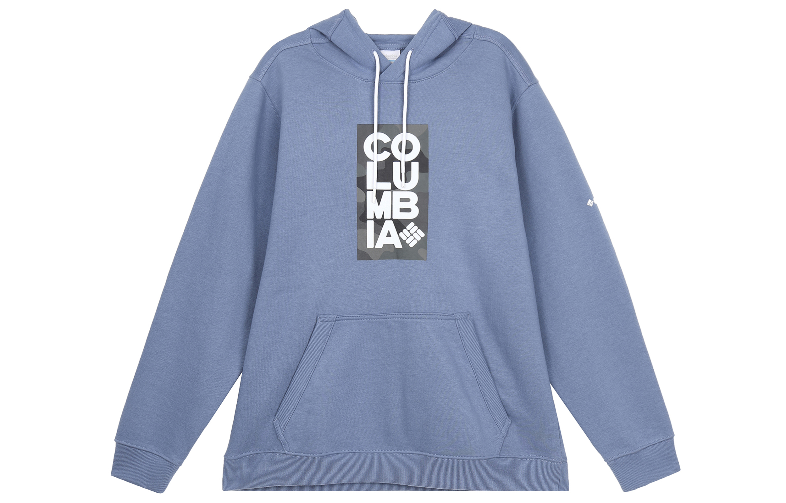 Columbia Light Blue Fleece-Lined Outdoor Hoodie with Logo JE1600-452