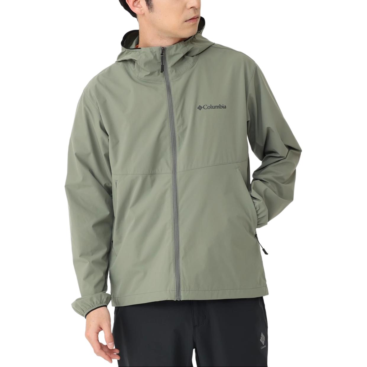 Columbia Light Canyon Cypress Green Waterproof Windproof Hooded Jacket PM0373-316
