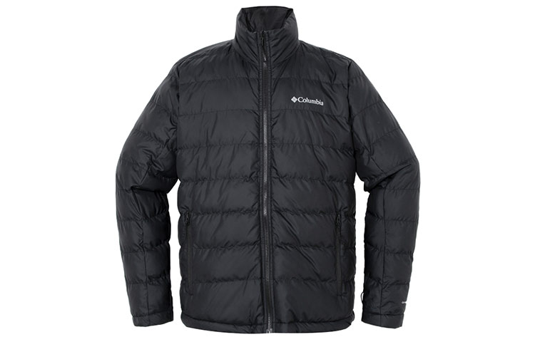 Shop Columbia 經典標誌保暖拉鍊連帽外套 - 黑色 WE0900-010