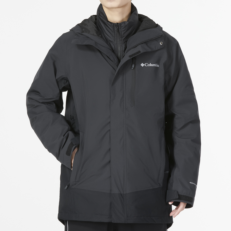 Details for Columbia 經典標誌保暖拉鍊連帽外套 - 黑色 WE0900-010