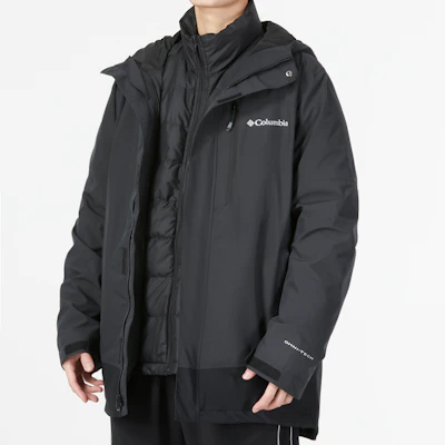 Columbia 經典標誌保暖拉鍊連帽外套 - 黑色 WE0900-010 Cheap Columbia 經典標誌保暖拉鍊連帽外套 - 黑色 WE0900-010