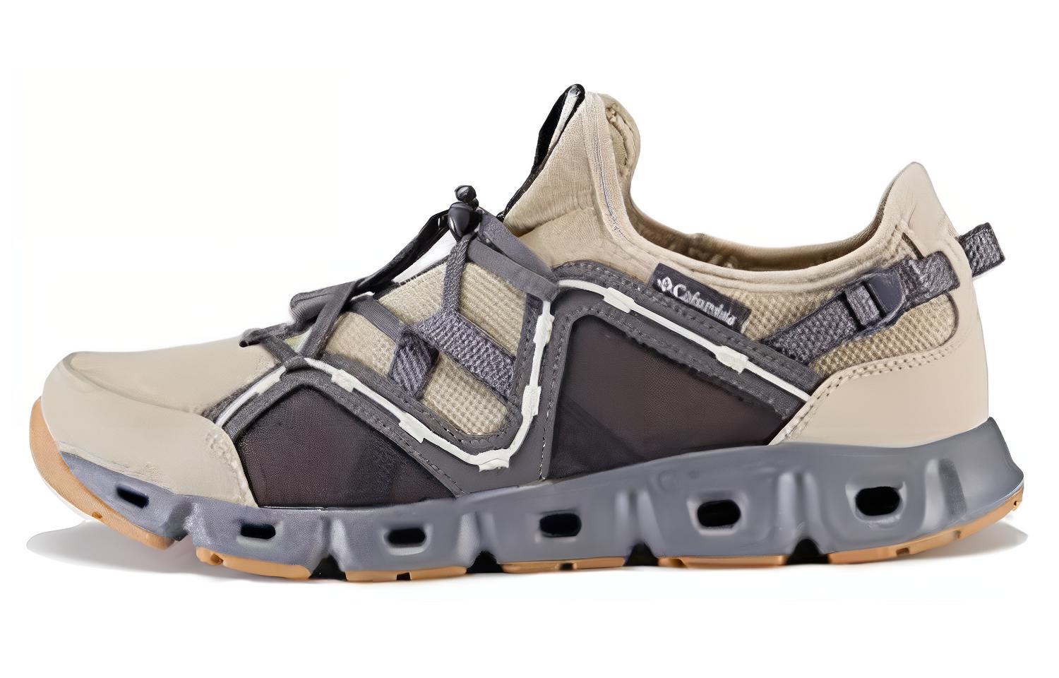 Columbia Low-Top Hiking Shoes Gray Beige - Comfortable, Slip-Resistant, Durable DM8463-247