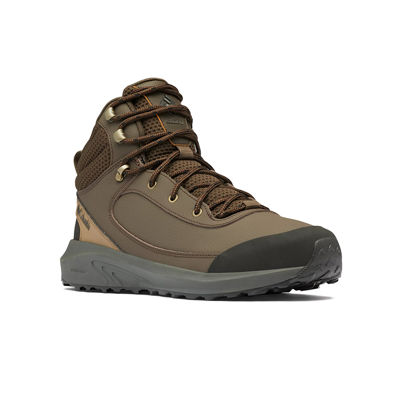 Lookbook 哥倫比亞 Columbia 皮革 輕便防滑 中幫 戶外功能鞋 男款 棕色