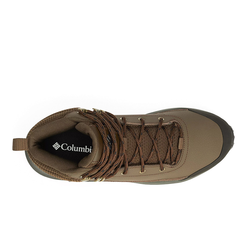 Shop 哥倫比亞 Columbia 皮革 輕便防滑 中幫 戶外功能鞋 男款 棕色