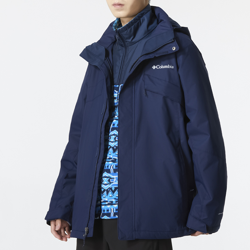 Cheap 哥倫比亞 Navy 防水三合一外套，多功能可拆刷毛，適合登山與旅行 WE1273-466