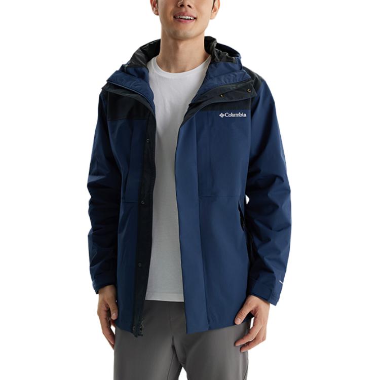Shop Columbia 海軍藍輕量防水防風戶外外套 XE8191-464