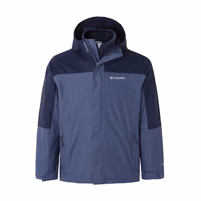 Columbia Navy Blue Waterproof Windproof Fleece Jacket for Hiking & Urban Use WE3321-478