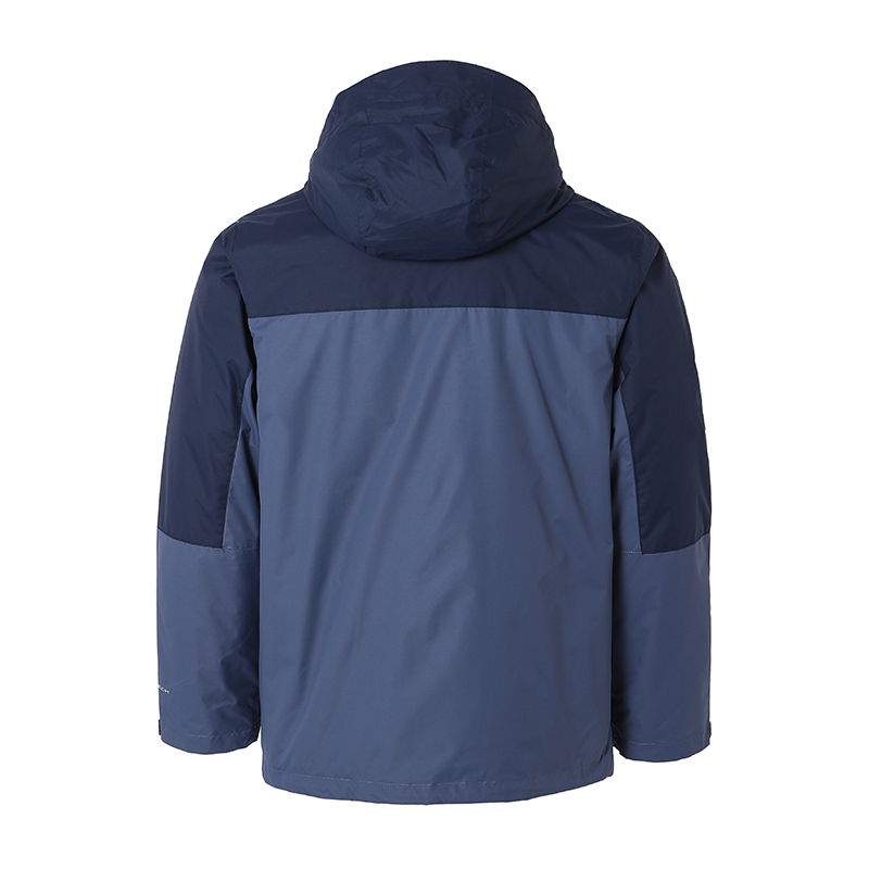 Lookbook 哥倫比亞深藍色防水防風刷毛外套，適合登山與日常城市穿搭 WE3321-478