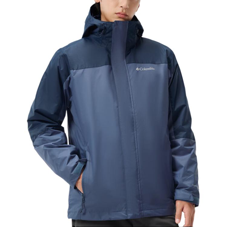 Details for 哥倫比亞深藍色防水防風刷毛外套，適合登山與日常城市穿搭 WE3321-478