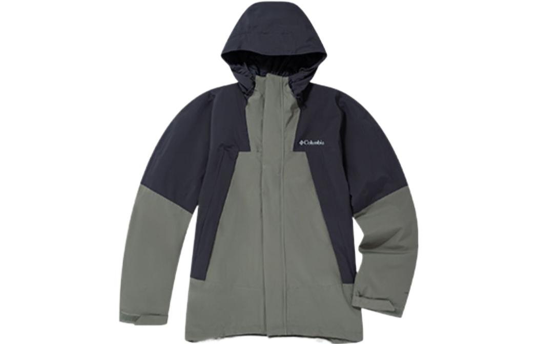 Columbia Omni-Heat 3-in-1 Waterproof Windproof Jacket Army Green Mens WE8186-397