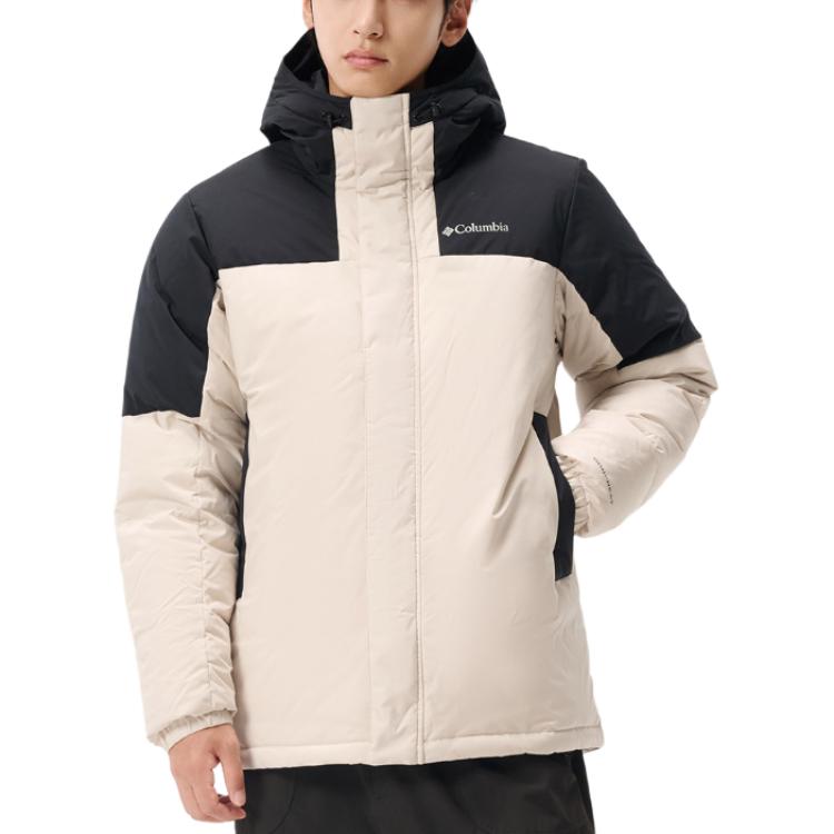 Lookbook 哥伦比亚Omni-Heat米色连帽羽绒服 - 保暖时尚休闲外套 WE2313-278