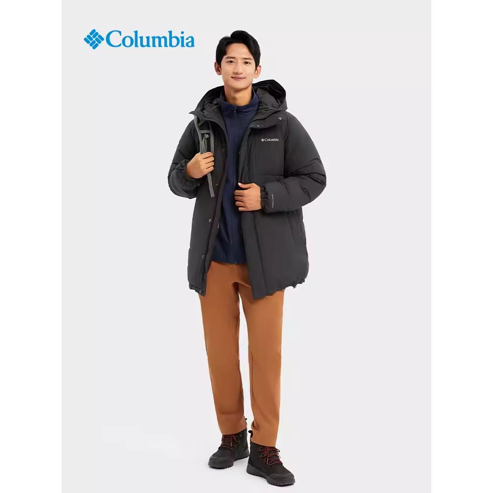 Shop Columbia Omni-Heat  Long Hooded Down Jacket Casual Winter Coat. WE8506-010