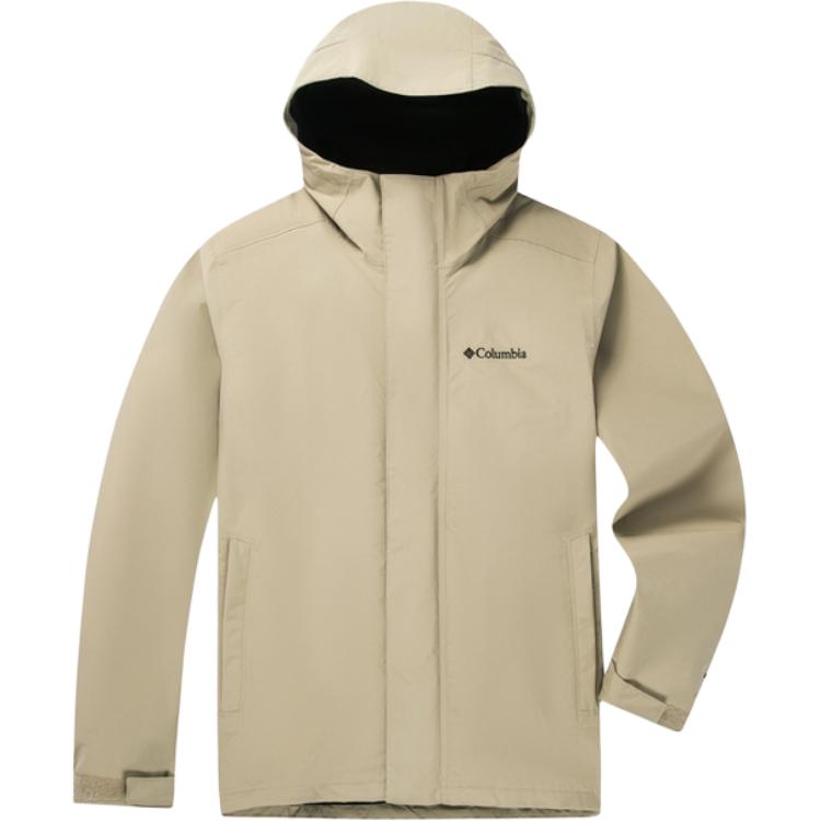Columbia Omni-Heat  Waterproof 3-in-1 Jacket with Duck Down Liner Khaki XE5798-265