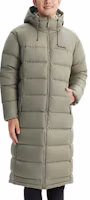 Columbia Omni-Heat Water-Resistant Long Puffer Jacket Unisex Green XE1790-397 Columbia Omni-Heat Water-Resistant Long Puffer Jacket Unisex Green XE1790-397