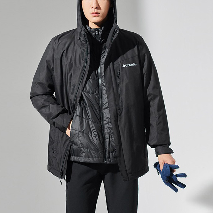 Details for Chaqueta Columbia Omni-Heat Impermeable Transpirable 3 en 1 Negra WE1155-010