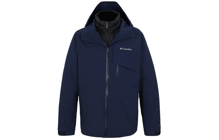 Columbia Omni-Heat Waterproof Insulated Hooded Jacket - Blue XE9431-464