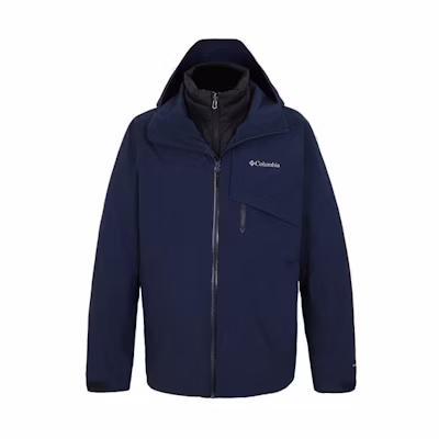 Columbia Omni-Heat Waterproof Insulated Hooded Jacket - Blue XE9431-464