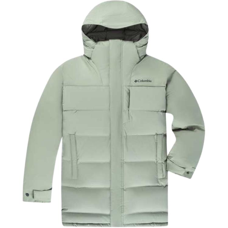 Columbia Omni-Heat Waterproof Puffer Jacket Green Unisex Heated Insulation. XE1260-348