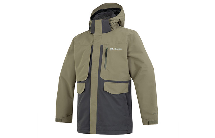 Columbia Omni-Heat Waterproof Windproof Hooded Jacket Army Green WE4354-397