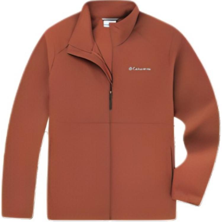 Columbia Orange Softshell Jacket - Casual Outdoor Camping Travel Wear WE5181-230