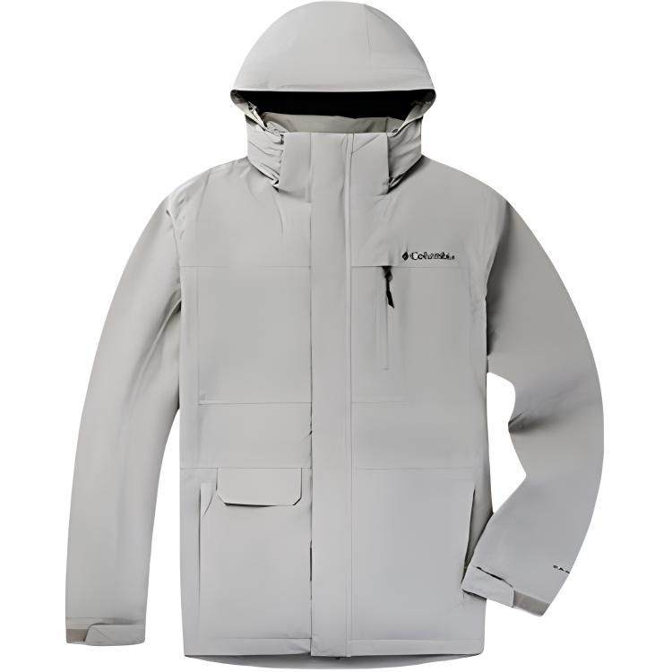 Order Jaket Columbia 3-dalam-1 Kalis Air & Angin Luar - Kelabu Padu XE2587-027