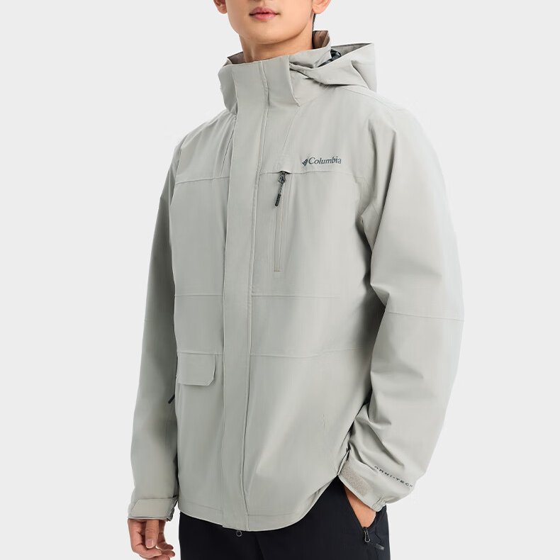 Sizing Jaket Columbia 3-dalam-1 Kalis Air & Angin Luar - Kelabu Padu XE2587-027