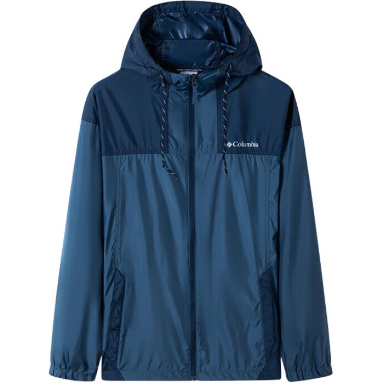 Columbia Outdoor Sport Hooded Windbreaker Jacket - Blue WE0757-479