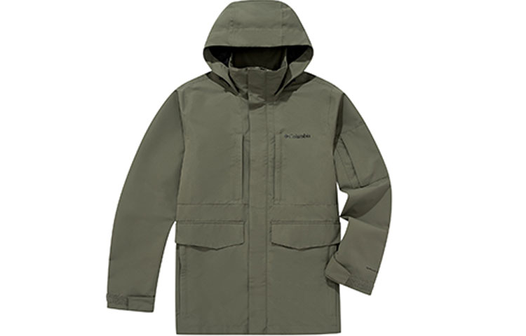 Columbia Outdoor Waterproof Hooded Jacket Army Green WE9012-397