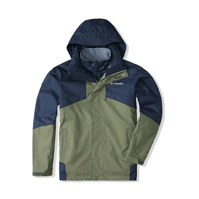 Columbia Outdoor Waterproof Windproof 3-in-1 Fleece Jacket Unisex Army Green WE1273397