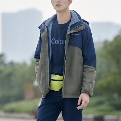 Chaqueta Columbia 3-en-1 Impermeable, Cortavientos, Polar Unisex Verde Militar. WE1273397 Sizing Chaqueta Columbia 3-en-1 Impermeable, Cortavientos, Polar Unisex Verde Militar. WE1273397