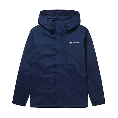 Columbia Outdoor Waterproof Windproof Breathable Hiking Jacket - Navy RE0086-464