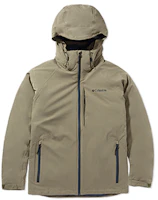 Columbia Outdoor Windproof Insulated Hooded Jacket Brown Green WE1157-397 Columbia Outdoor Windproof Insulated Hooded Jacket Brown Green WE1157-397