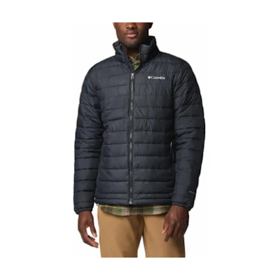 Columbia Powder Lite 2 Black Jacket Slim Fit Full-Zip Long Sleeve Outerwear WE7155-010
