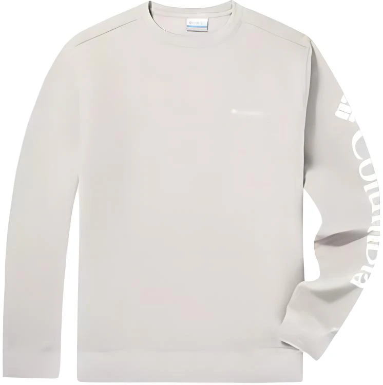 columbia-pure-color-beige-crewneck-long-sleeve-sweatshirt-comfortable-and-breathable-ae-0954-280