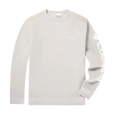 Columbia Pure Color Beige Crewneck Long-Sleeve Sweatshirt Comfortable & Breathable AE0954-280