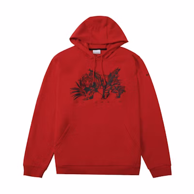 Columbia Red Pullover Hoodie with Tiger Graphic AE5691-691