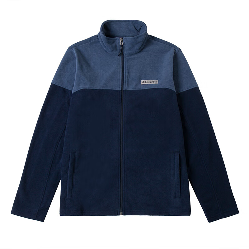 Columbia Retro Colorblock Zip-Up Jacket Blue - Casual Long-Sleeve AE0560-465