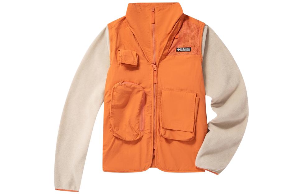 Columbia Retro Series Orange Multi-Pocket Detachable Outdoor Jacket for Men WE4469-849