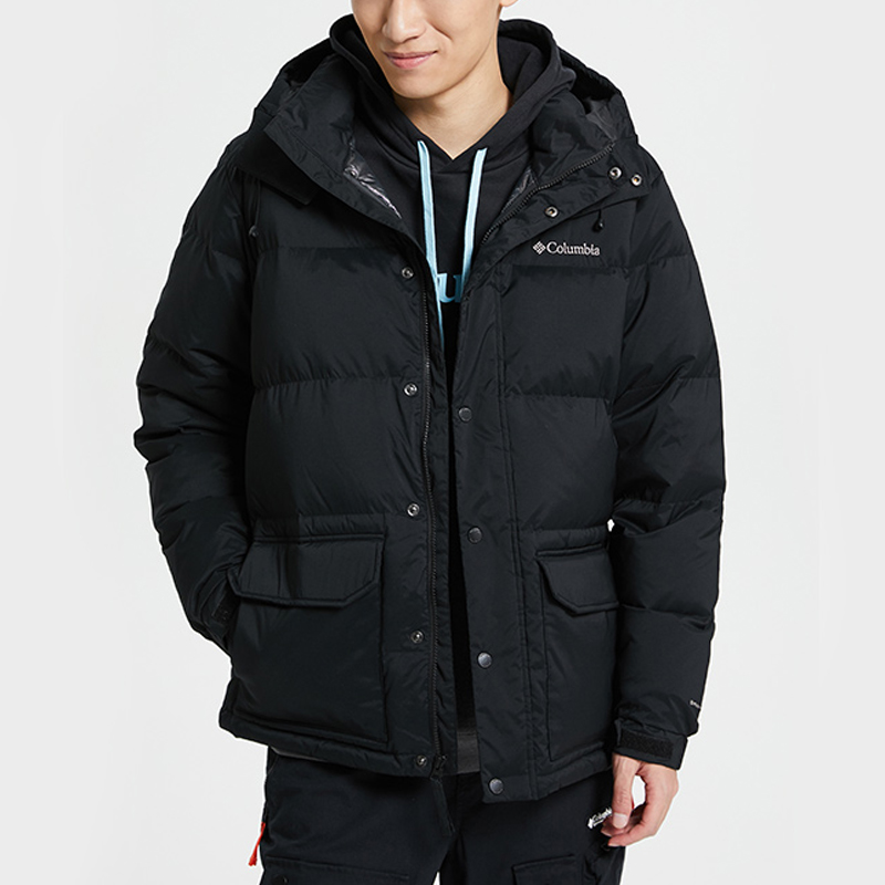 Shop コロンビア ロックフォール 650フィル ダックダウンジャケット ブラック 防風 防寒 WE0995-010