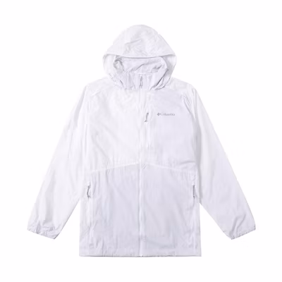 Columbia Solid Color Hooded Jacket White WE9811-100