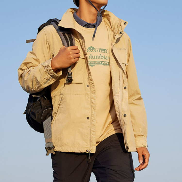 Columbia Solid Color Multi-Pocket Hooded Casual Workwear Jacket WE4630-271 圖 3