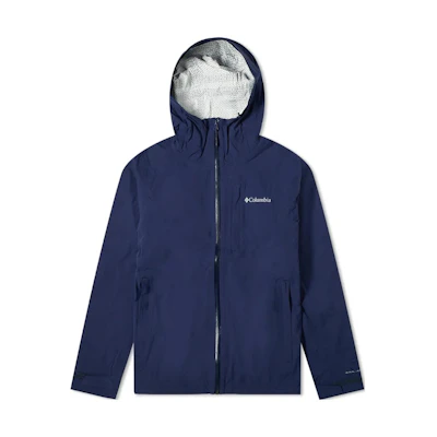 Columbia Solid Logo Front Hooded Jacket Deep Navy Blue 1932854-464